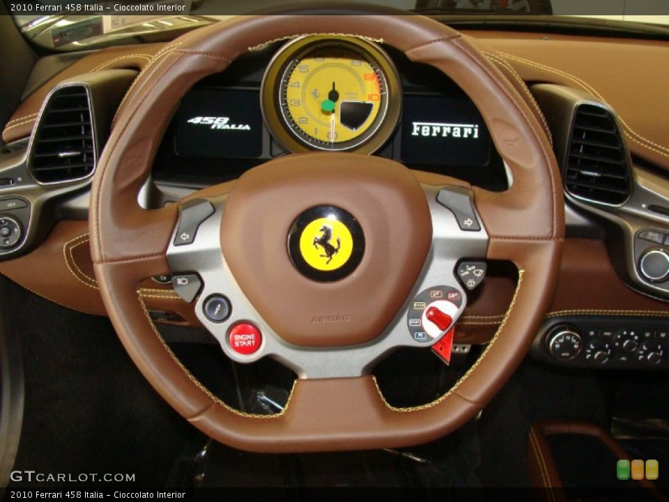Cioccolato Interior Steering Wheel for the 2010 Ferrari 458 Italia #60780038