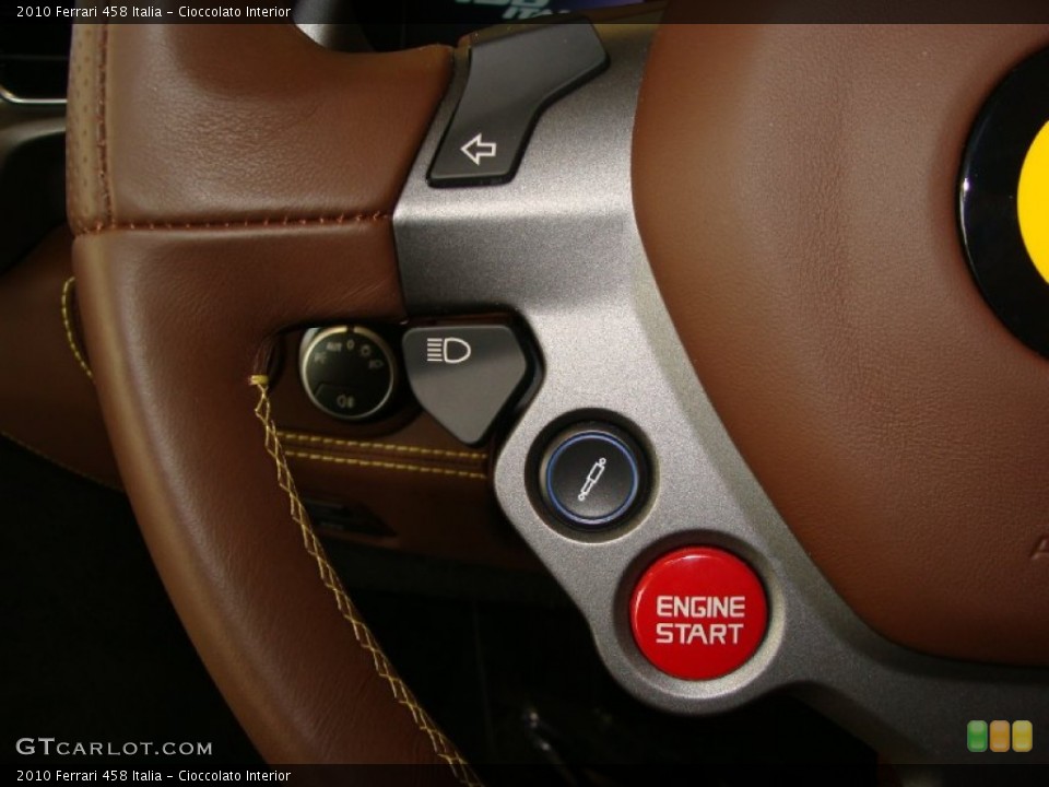 Cioccolato Interior Controls for the 2010 Ferrari 458 Italia #60780047