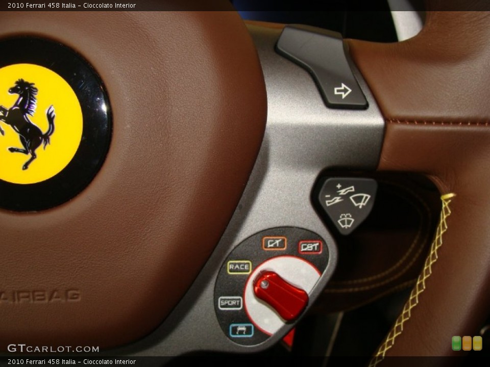 Cioccolato Interior Steering Wheel for the 2010 Ferrari 458 Italia #60780056