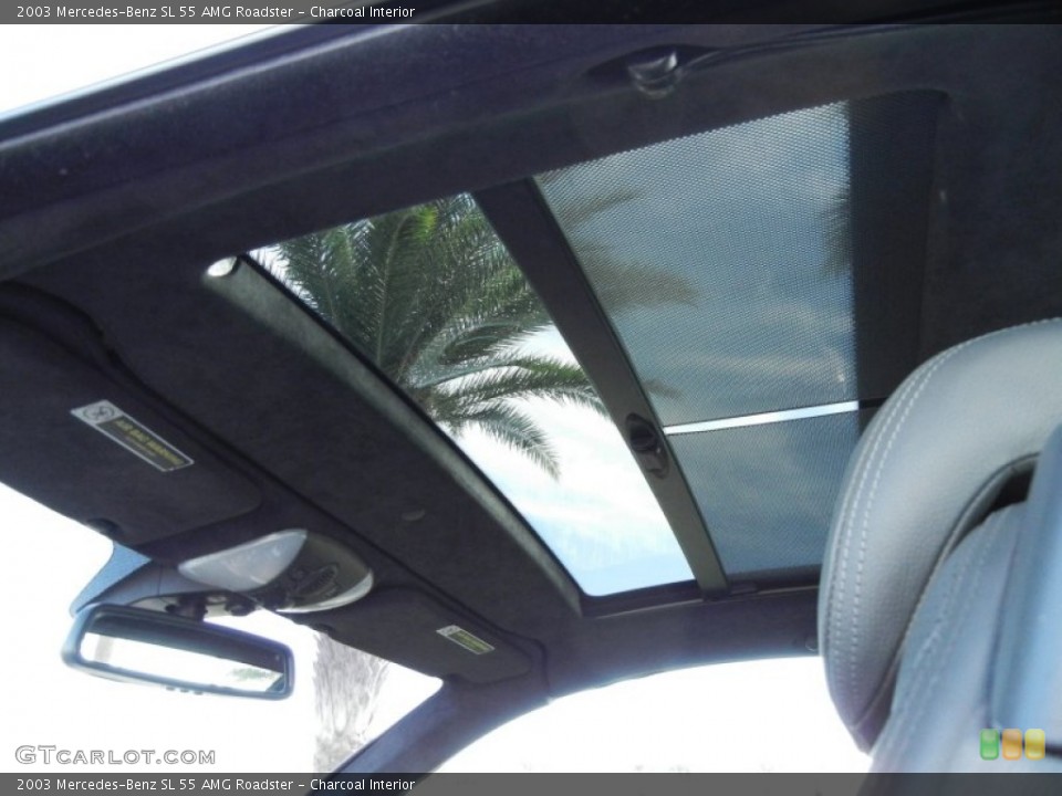Charcoal Interior Sunroof for the 2003 Mercedes-Benz SL 55 AMG Roadster #60782462