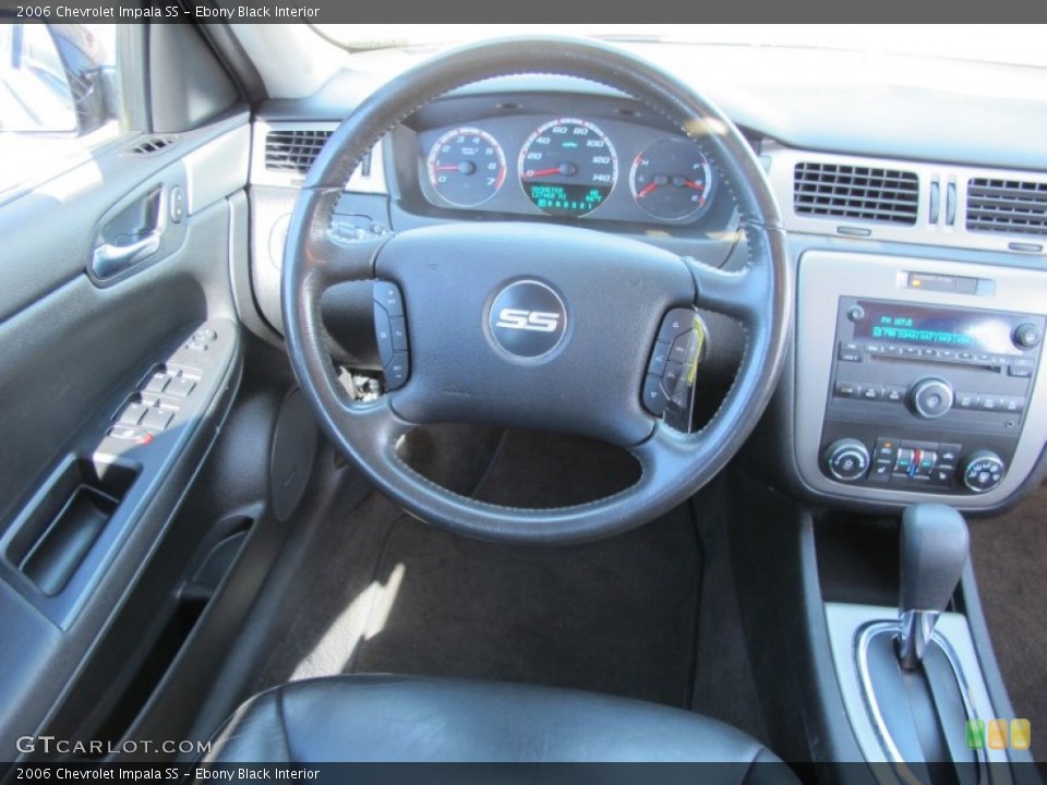 Ebony Black Interior Steering Wheel for the 2006 Chevrolet Impala SS #60786032