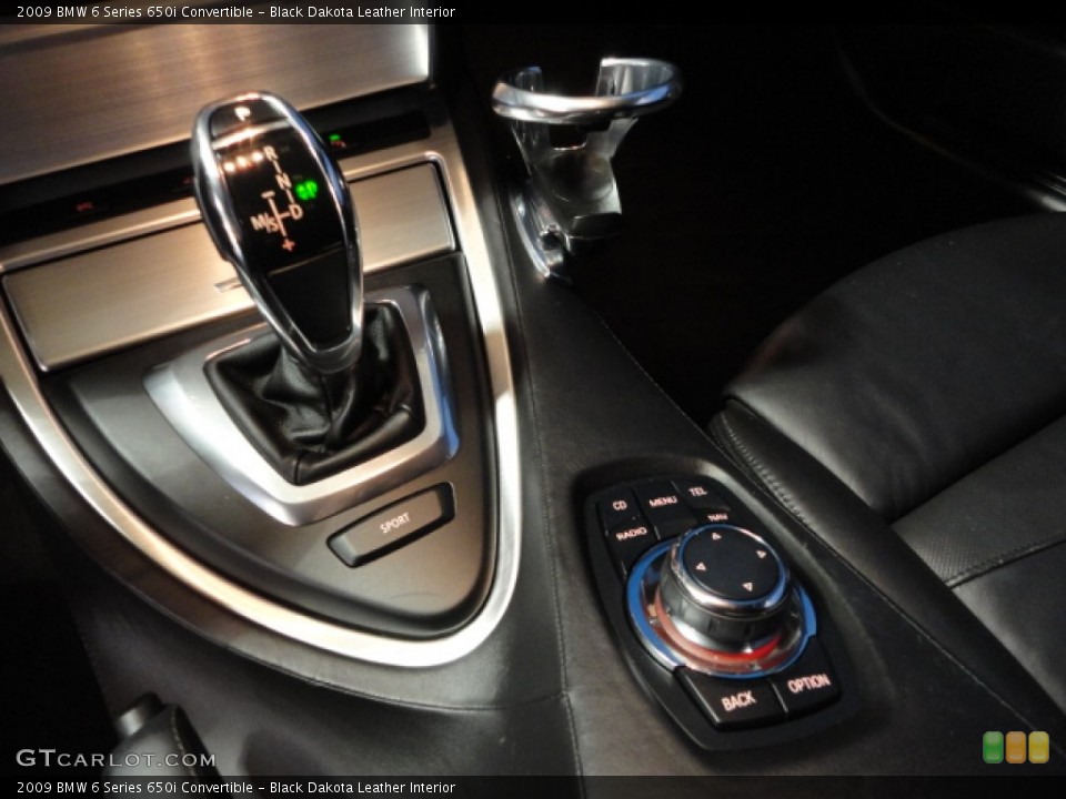 Black Dakota Leather Interior Transmission for the 2009 BMW 6 Series 650i Convertible #60789365