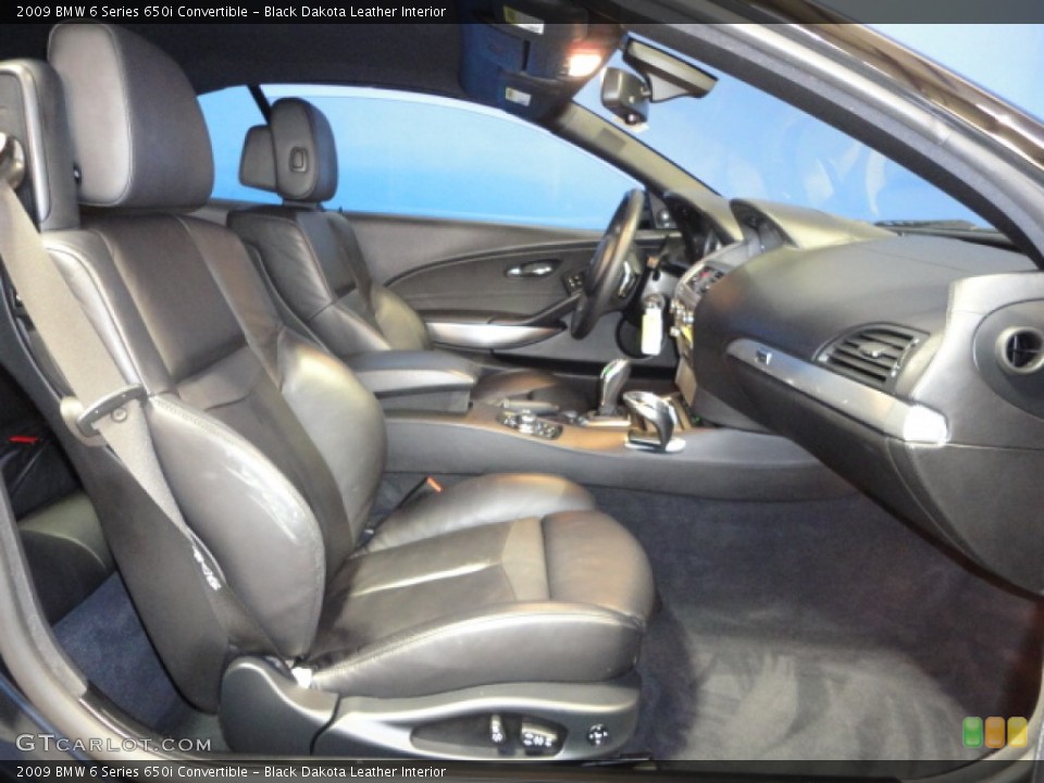 Black Dakota Leather Interior Photo for the 2009 BMW 6 Series 650i Convertible #60789428