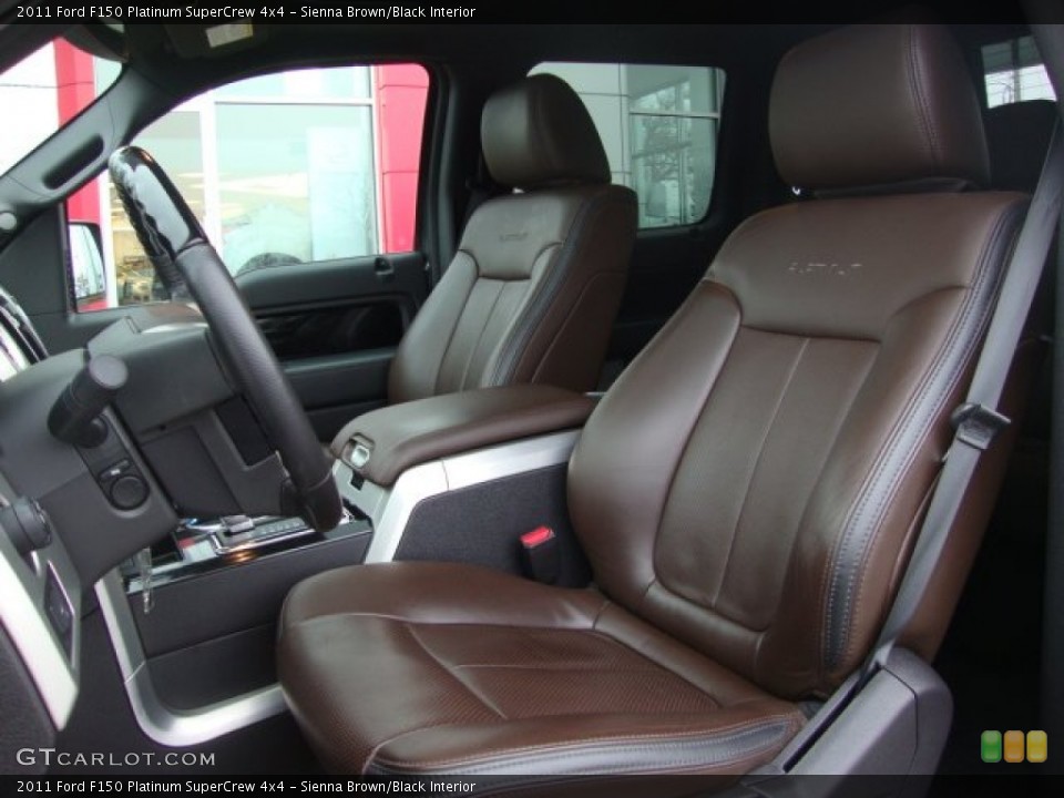 Sienna Brown/Black Interior Front Seat for the 2011 Ford F150 Platinum SuperCrew 4x4 #60791330