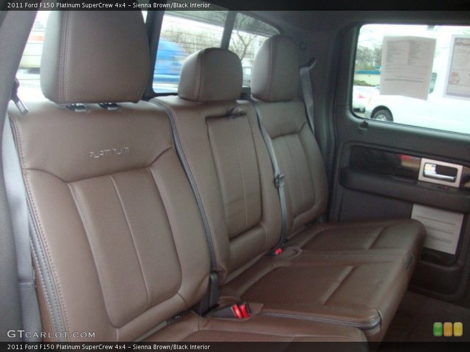 Sienna Brown/Black Interior Rear Seat for the 2011 Ford F150 Platinum SuperCrew 4x4 #60791408