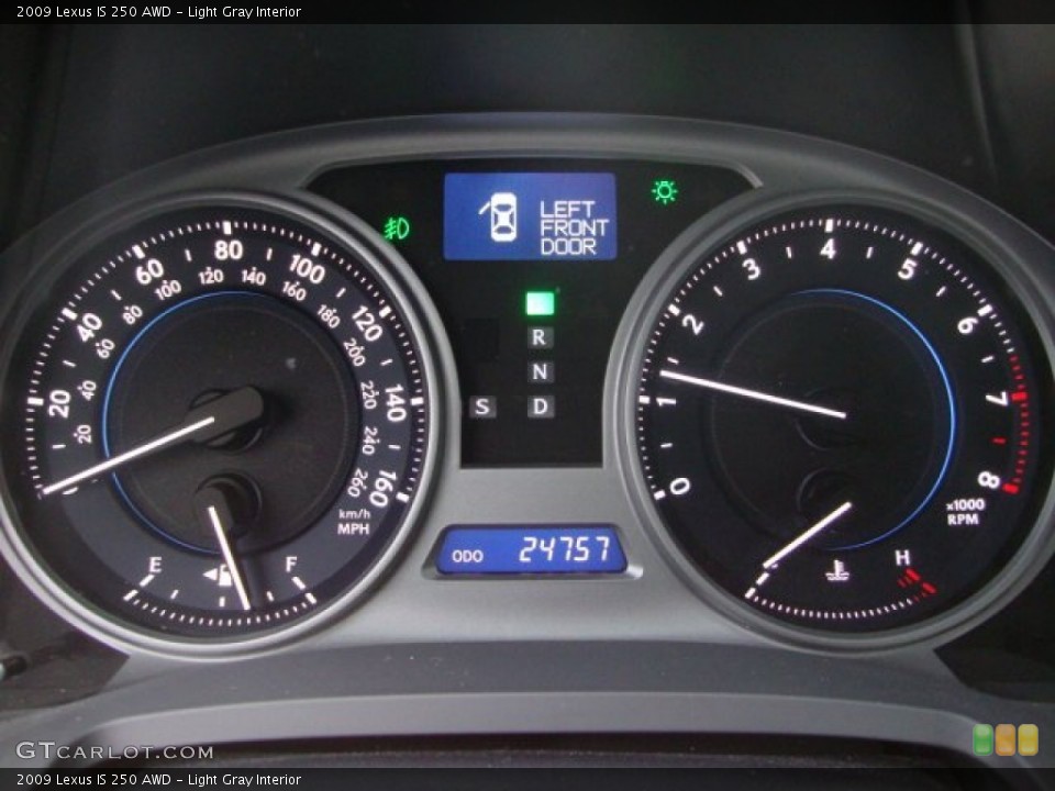 Light Gray Interior Gauges for the 2009 Lexus IS 250 AWD #60791621