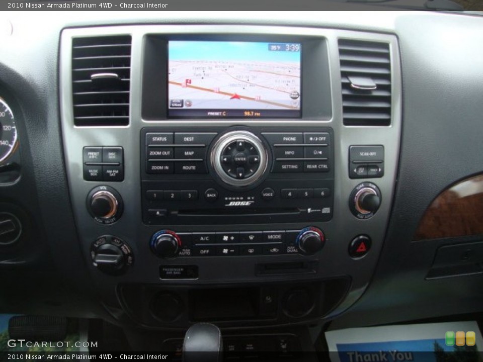 Charcoal Interior Controls for the 2010 Nissan Armada Platinum 4WD #60791975