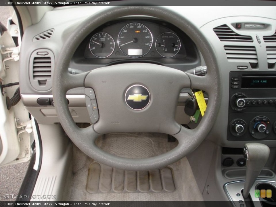 Titanium Gray Interior Steering Wheel for the 2006 Chevrolet Malibu Maxx LS Wagon #60792824