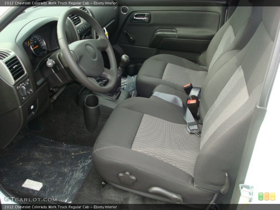 Ebony Interior Photo for the 2012 Chevrolet Colorado Work Truck Regular Cab #60793436
