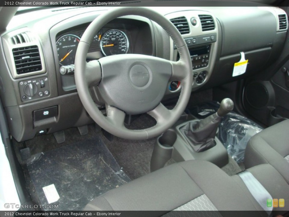Ebony Interior Dashboard for the 2012 Chevrolet Colorado Work Truck Regular Cab #60793445