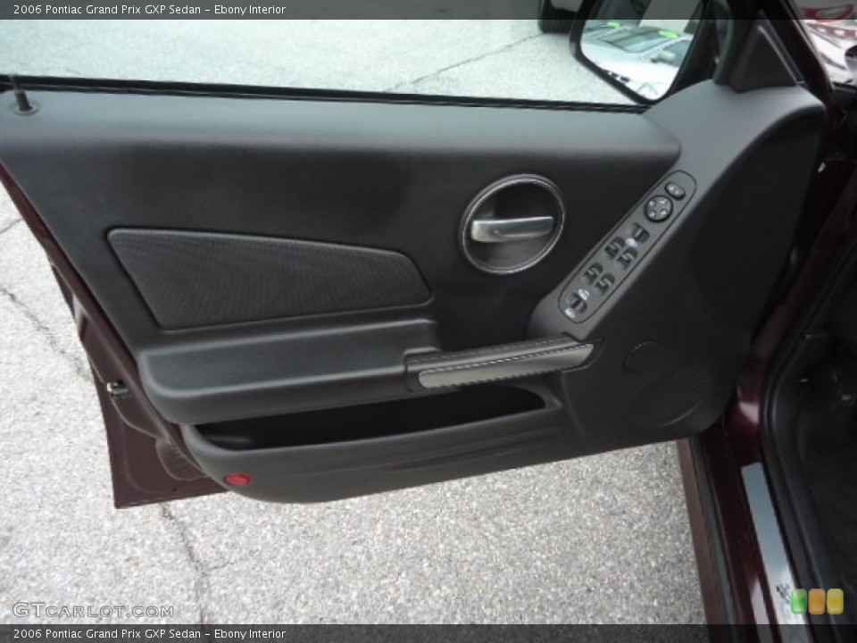 Ebony Interior Door Panel for the 2006 Pontiac Grand Prix GXP Sedan #60794622