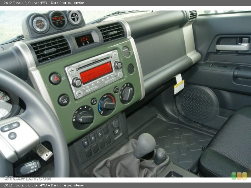 Dark Charcoal Interior Controls for the 2012 Toyota FJ Cruiser 4WD #60797546