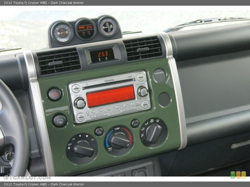 Dark Charcoal Interior Controls for the 2012 Toyota FJ Cruiser 4WD #60797588