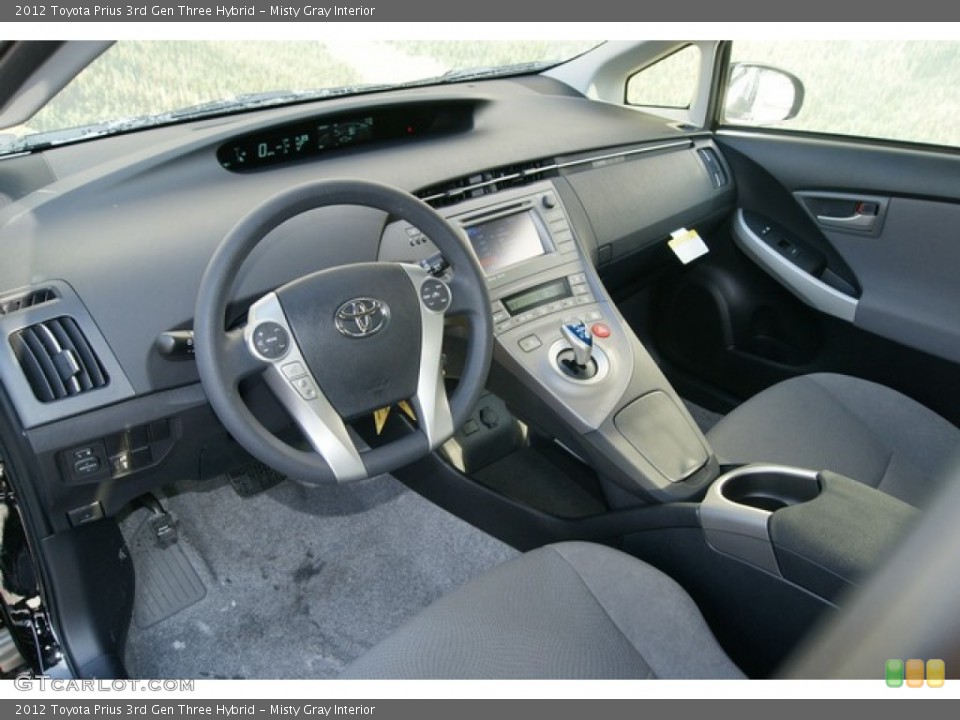 Misty Gray Interior Photo for the 2012 Toyota Prius 3rd Gen Three Hybrid #60797723