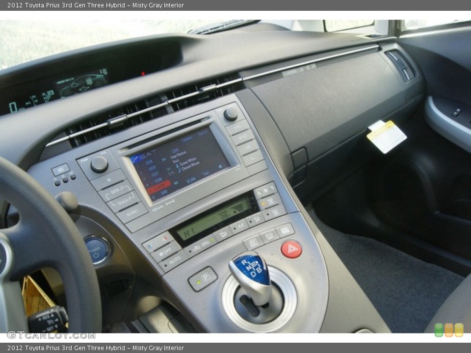 Misty Gray Interior Controls for the 2012 Toyota Prius 3rd Gen Three Hybrid #60797729