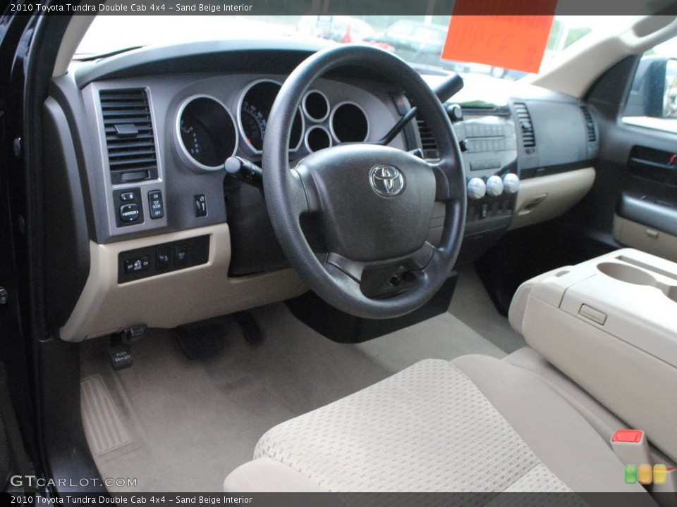 Sand Beige Interior Photo for the 2010 Toyota Tundra Double Cab 4x4 #60799169