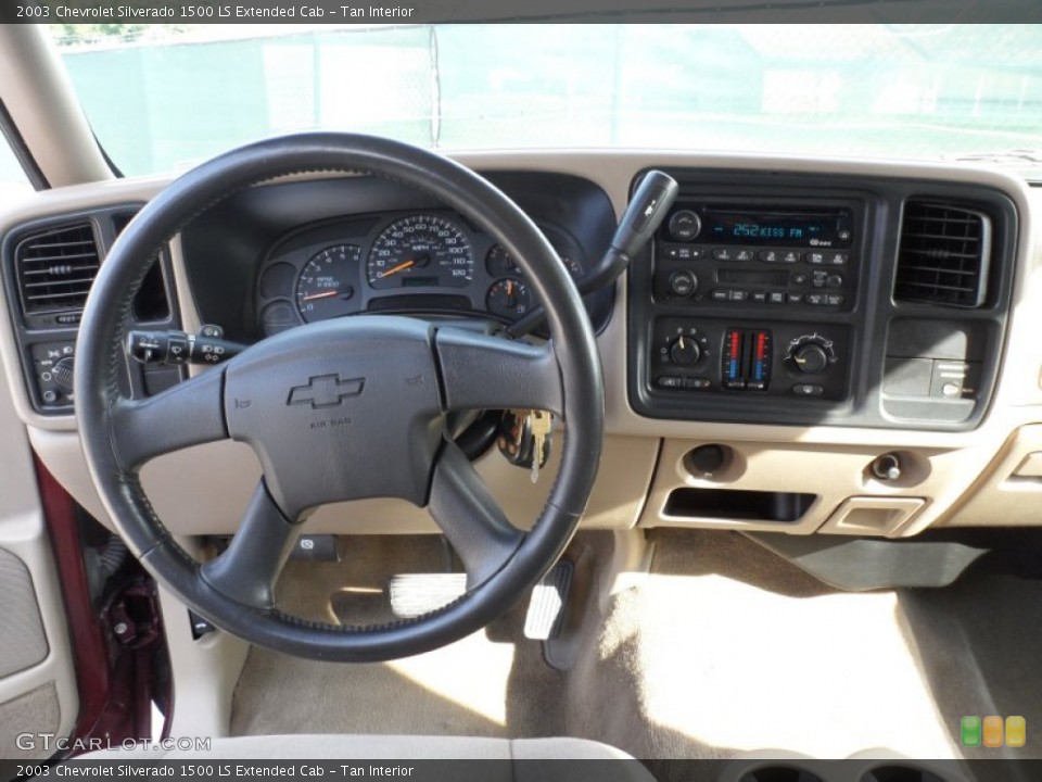 Tan Interior Dashboard for the 2003 Chevrolet Silverado 1500 LS Extended Cab #60800165