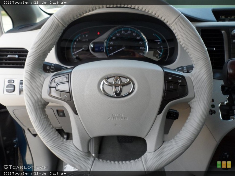 Light Gray Interior Steering Wheel for the 2012 Toyota Sienna XLE #60800750