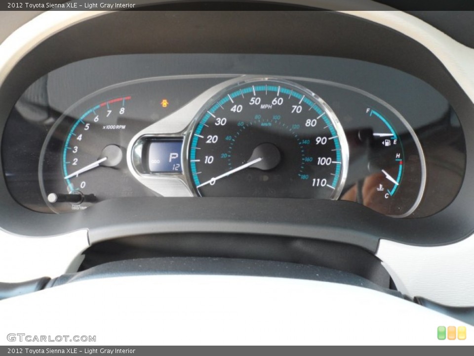 Light Gray Interior Gauges for the 2012 Toyota Sienna XLE #60800753