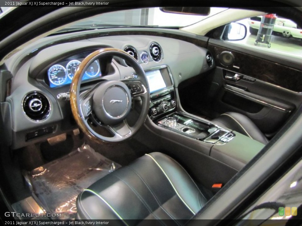 Jet Black/Ivory Interior Prime Interior for the 2011 Jaguar XJ XJ Supercharged #60801053