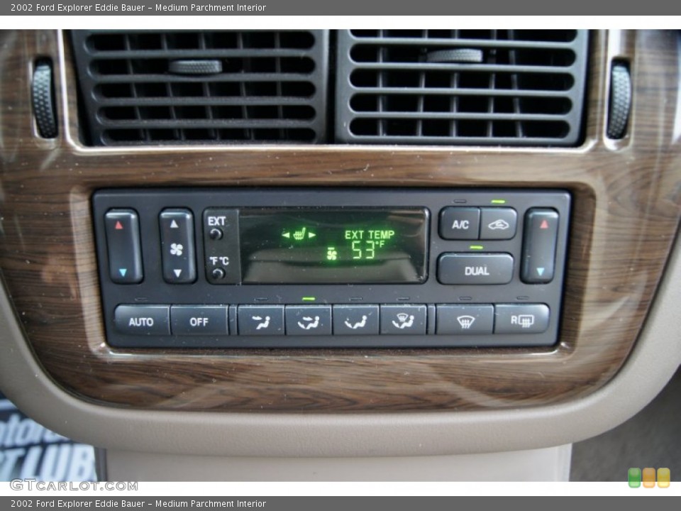 Medium Parchment Interior Controls for the 2002 Ford Explorer Eddie Bauer #60803555