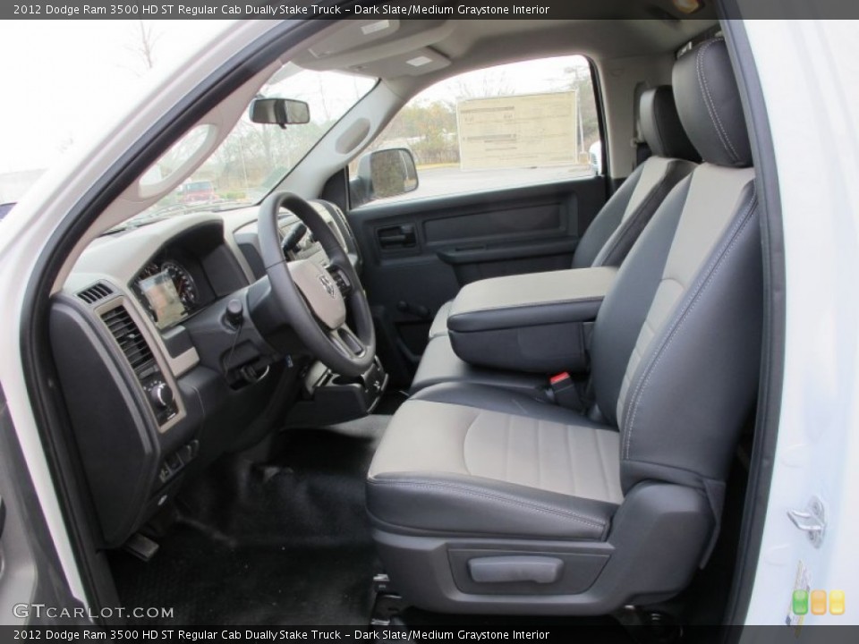 Dark Slate/Medium Graystone Interior Photo for the 2012 Dodge Ram 3500 HD ST Regular Cab Dually Stake Truck #60803789