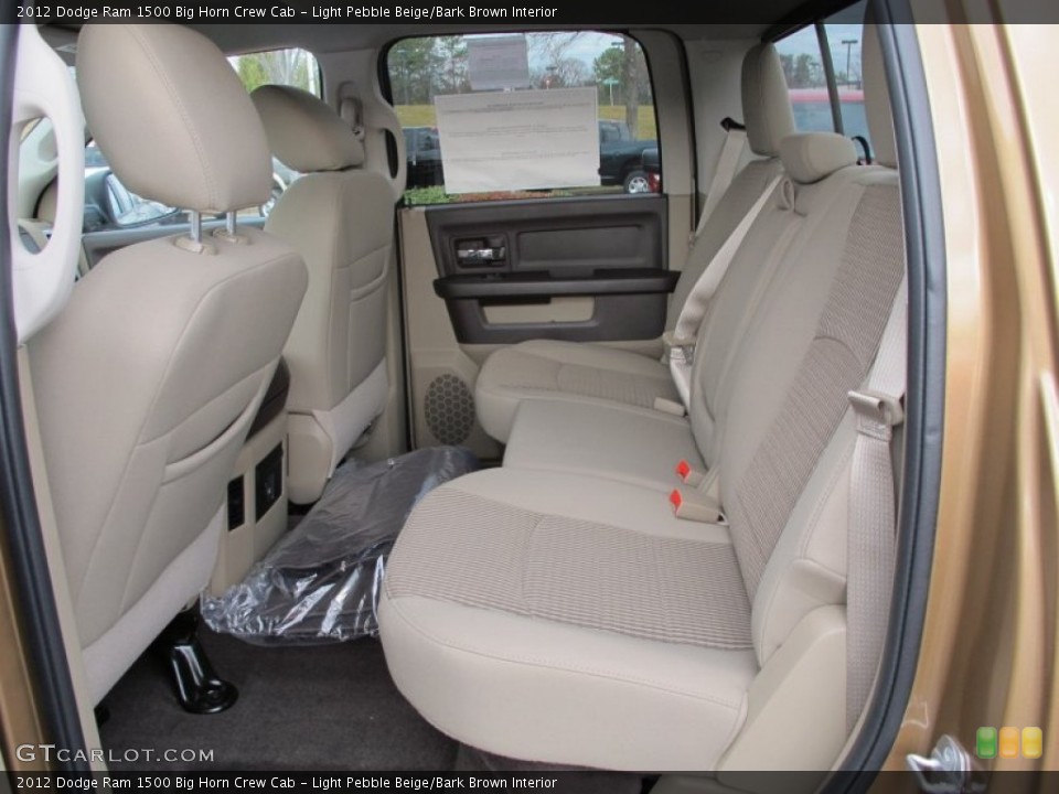 Light Pebble Beige/Bark Brown Interior Photo for the 2012 Dodge Ram 1500 Big Horn Crew Cab #60804019