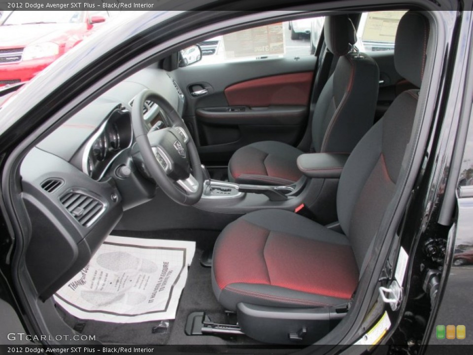 Black/Red Interior Photo for the 2012 Dodge Avenger SXT Plus #60804173