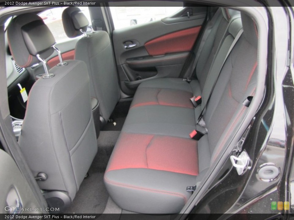 Black/Red Interior Photo for the 2012 Dodge Avenger SXT Plus #60804176