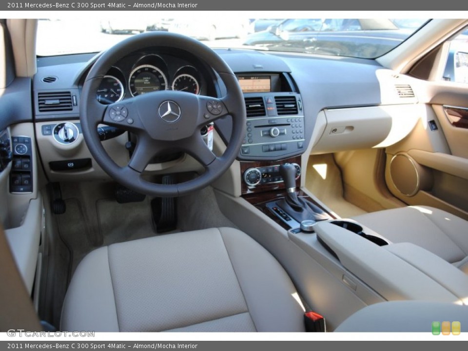Almond/Mocha Interior Dashboard for the 2011 Mercedes-Benz C 300 Sport 4Matic #60808012