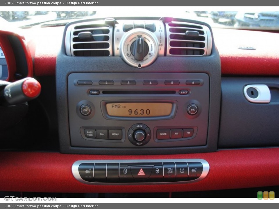 Design Red Interior Controls for the 2009 Smart fortwo passion coupe #60808491