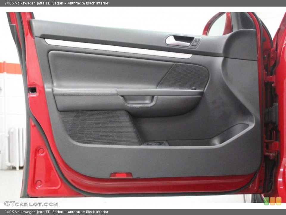 Anthracite Black Interior Door Panel for the 2006 Volkswagen Jetta TDI Sedan #60810567