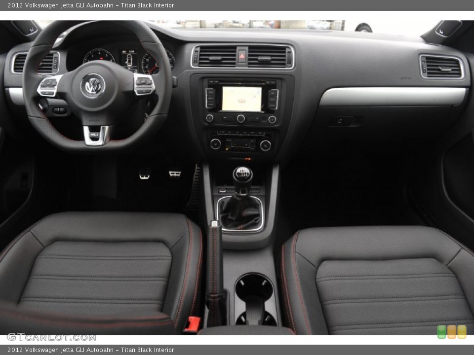 Titan Black Interior Dashboard for the 2012 Volkswagen Jetta GLI Autobahn #60811503