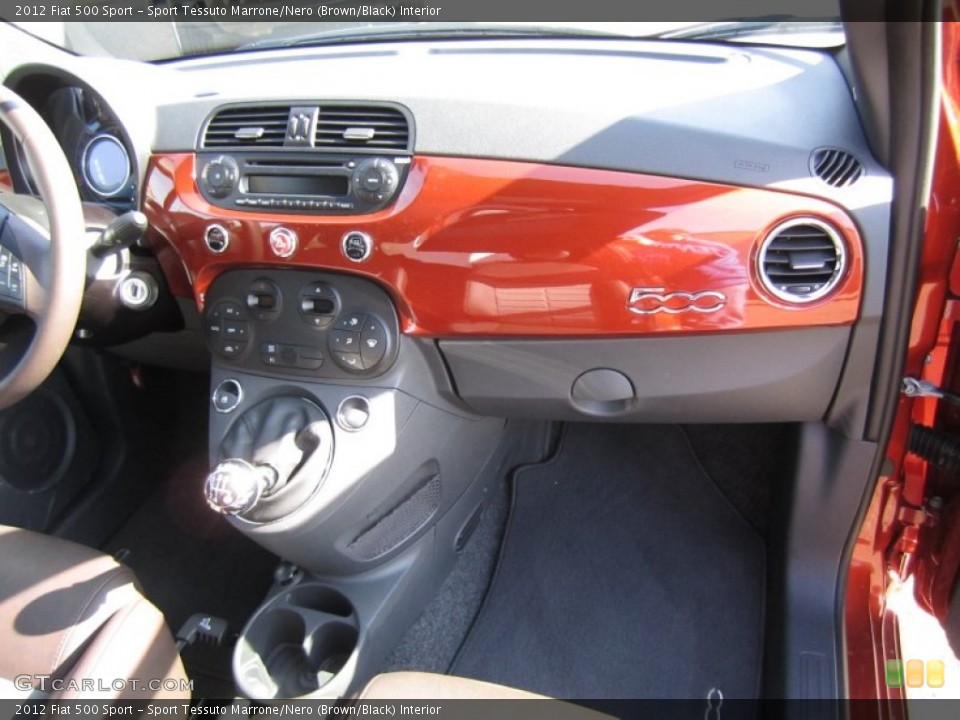 Sport Tessuto Marrone/Nero (Brown/Black) Interior Dashboard for the 2012 Fiat 500 Sport #60812058