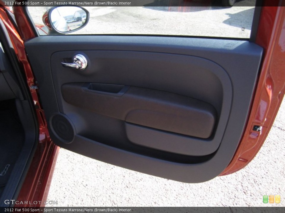 Sport Tessuto Marrone/Nero (Brown/Black) Interior Door Panel for the 2012 Fiat 500 Sport #60812064