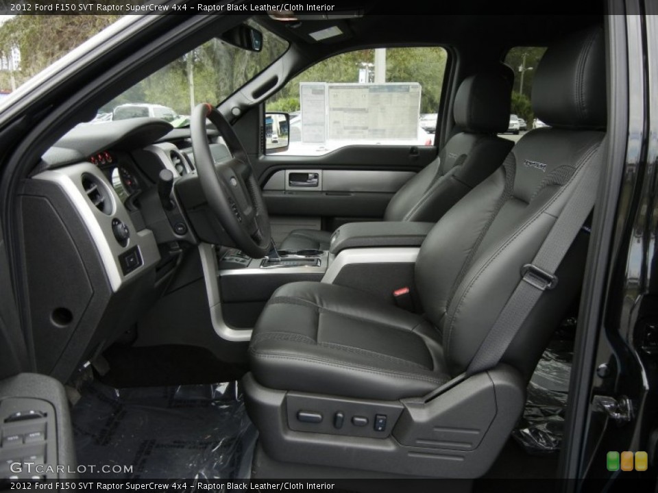 Raptor Black Leather/Cloth Interior Photo for the 2012 Ford F150 SVT Raptor SuperCrew 4x4 #60813015