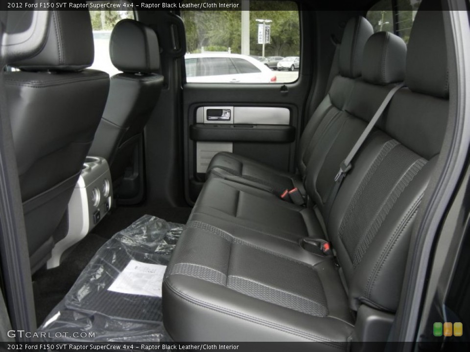 Raptor Black Leather/Cloth Interior Photo for the 2012 Ford F150 SVT Raptor SuperCrew 4x4 #60813021