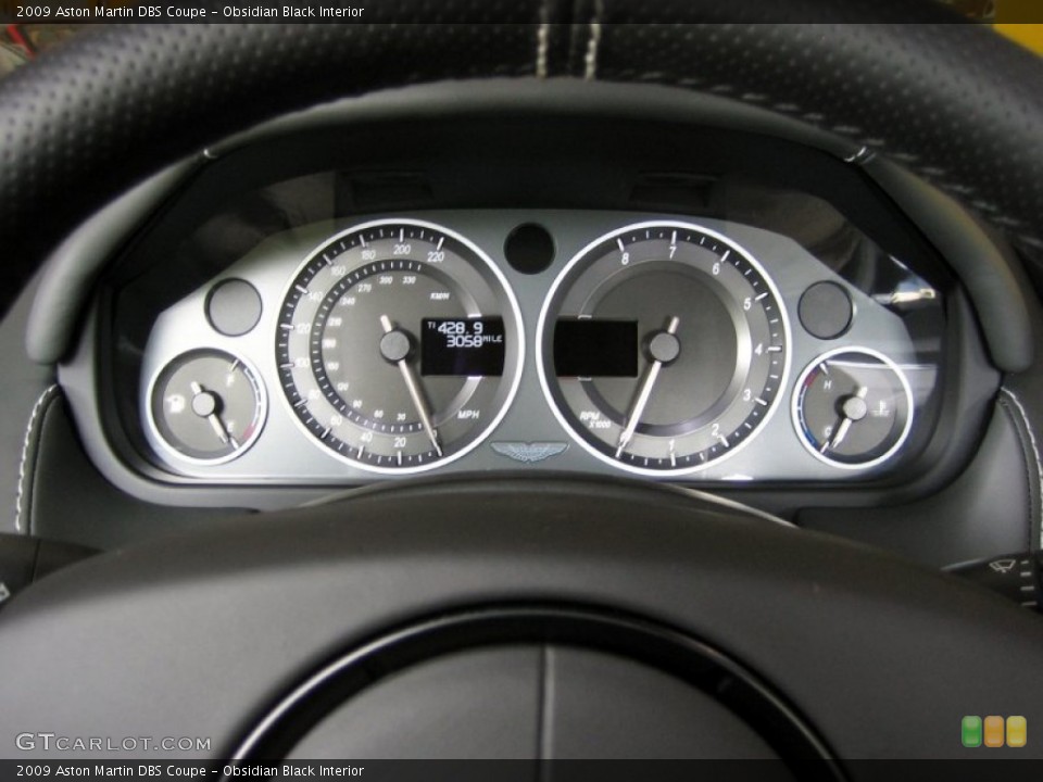 Obsidian Black Interior Gauges for the 2009 Aston Martin DBS Coupe #60819030