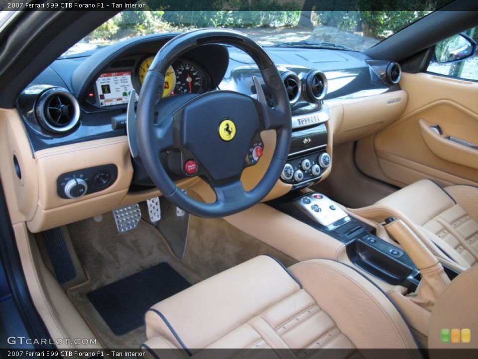 Tan 2007 Ferrari 599 GTB Fiorano Interiors