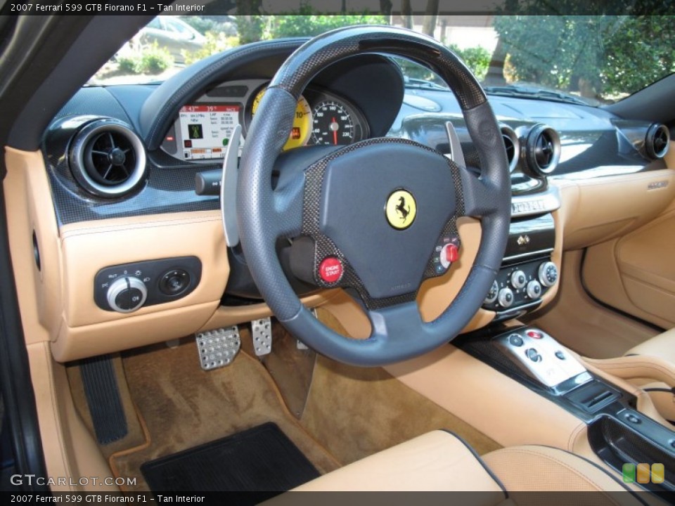 Tan Interior Steering Wheel for the 2007 Ferrari 599 GTB Fiorano F1 #60819522