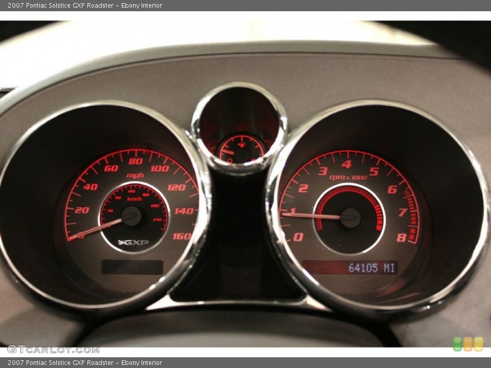 Ebony Interior Gauges for the 2007 Pontiac Solstice GXP Roadster #60825311