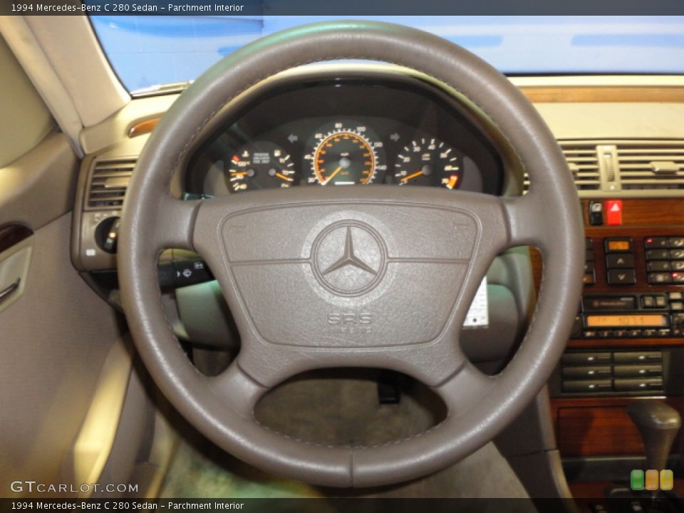 Parchment Interior Steering Wheel for the 1994 Mercedes-Benz C 280 Sedan #60827601