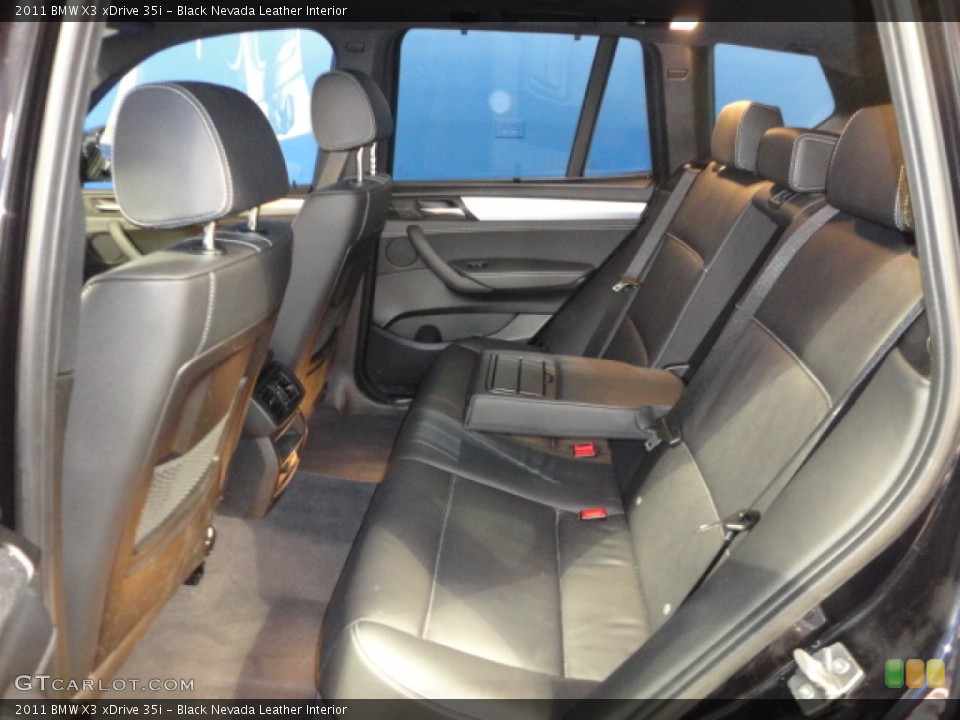 Black Nevada Leather Interior Photo for the 2011 BMW X3 xDrive 35i #60829577