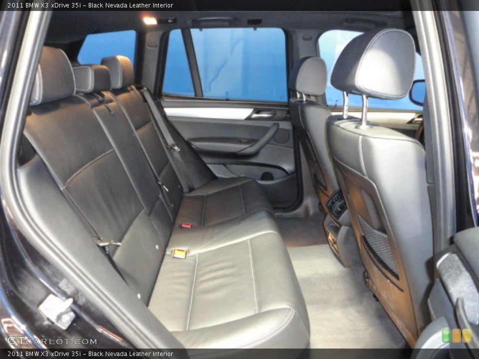 Black Nevada Leather Interior Photo for the 2011 BMW X3 xDrive 35i #60829589