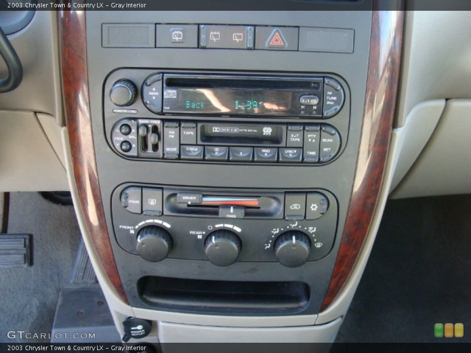 Gray Interior Controls for the 2003 Chrysler Town & Country LX #60831216