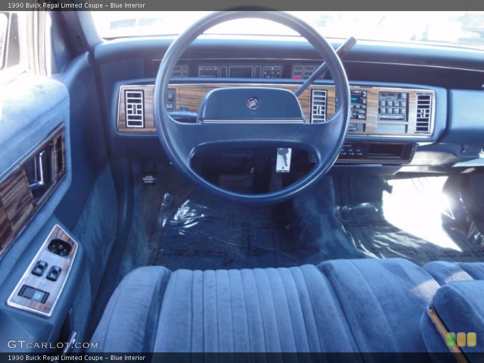 Blue Interior Dashboard for the 1990 Buick Regal Limited Coupe #60833634