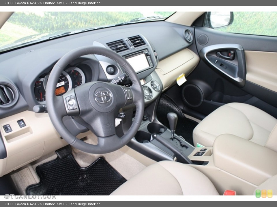 Sand Beige Interior Photo for the 2012 Toyota RAV4 V6 Limited 4WD #60835175