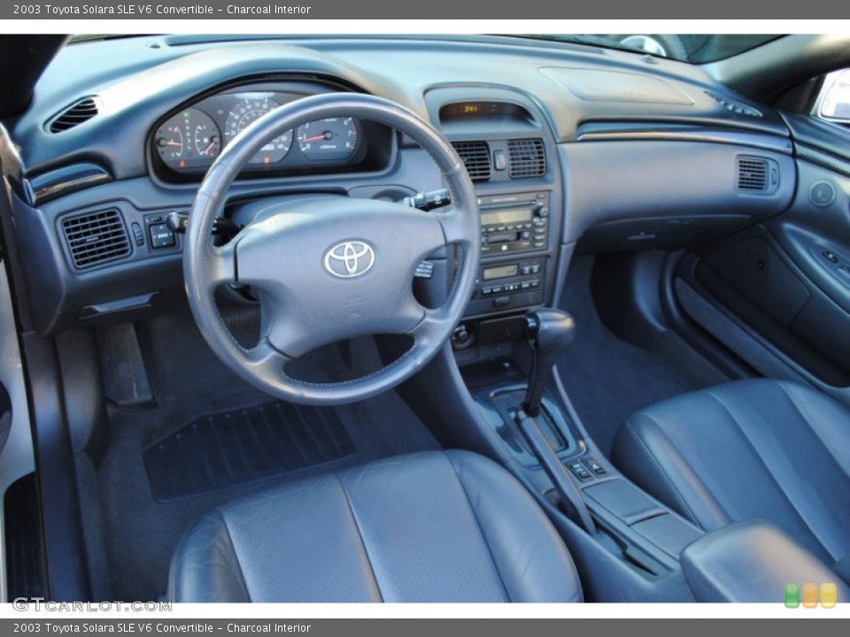 Charcoal Interior Photo for the 2003 Toyota Solara SLE V6 Convertible #60835813