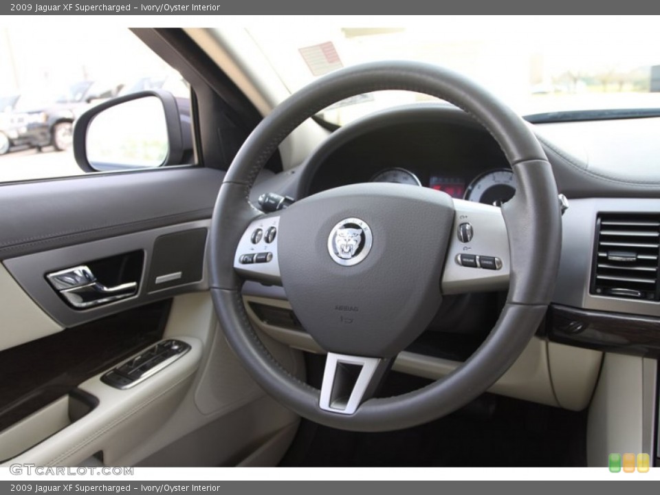 Ivory/Oyster Interior Steering Wheel for the 2009 Jaguar XF Supercharged #60837506