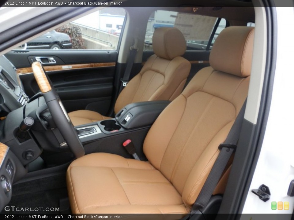 Charcoal Black/Canyon Interior Photo for the 2012 Lincoln MKT EcoBoost AWD #60837830